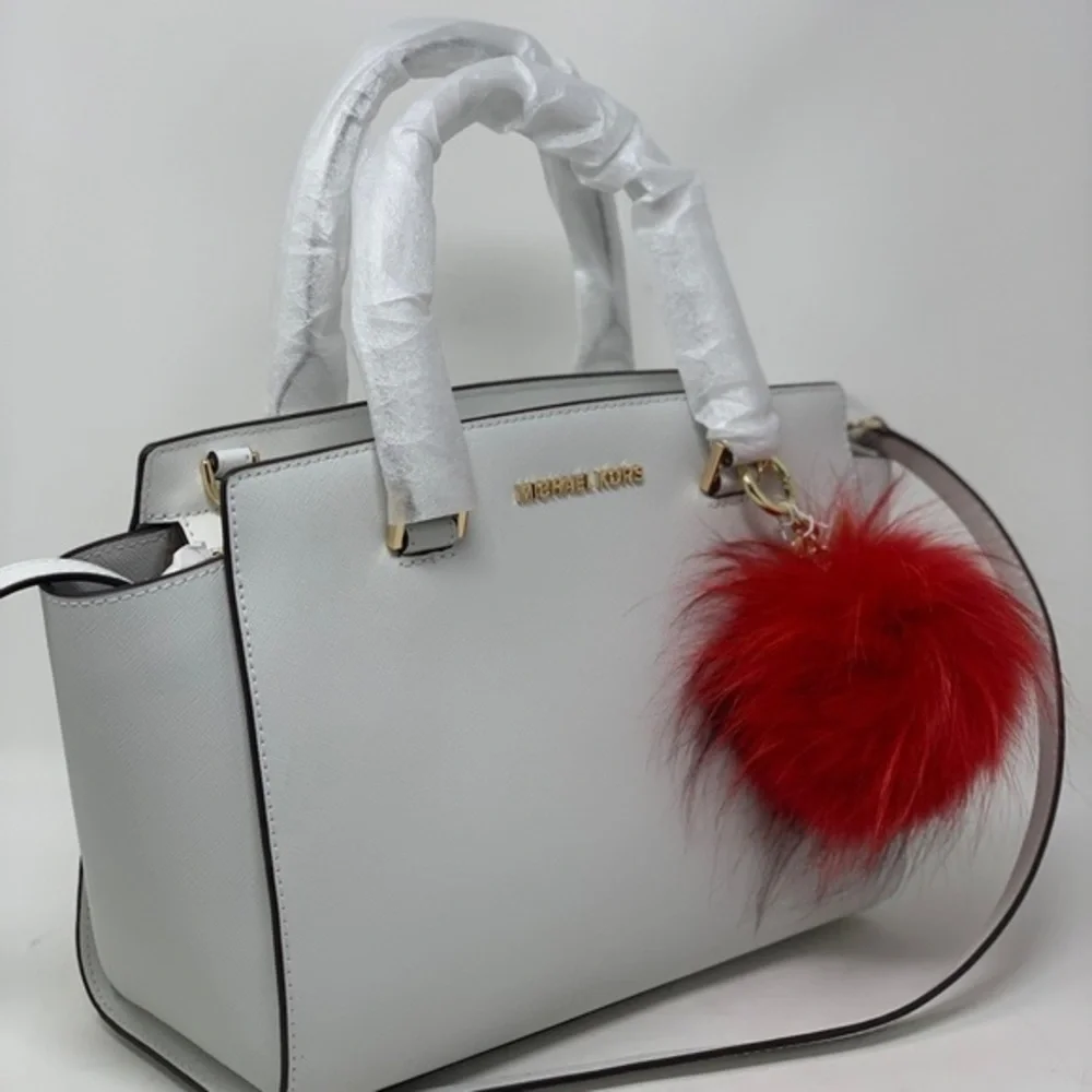 Michael kors Selma medium satchel crossbody+PomPom